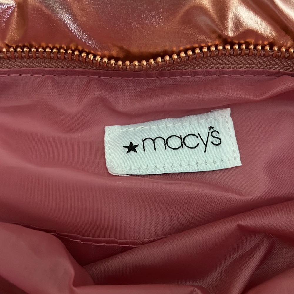 Pretty zip tote from Macy’s. New - never used. - Picture 2 of 3